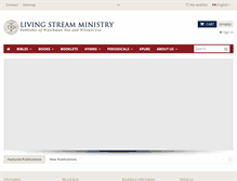 Tablet Screenshot of livingstream.com